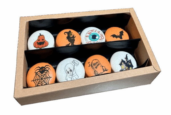 Coffret cadeau 8 terrifiants macarons